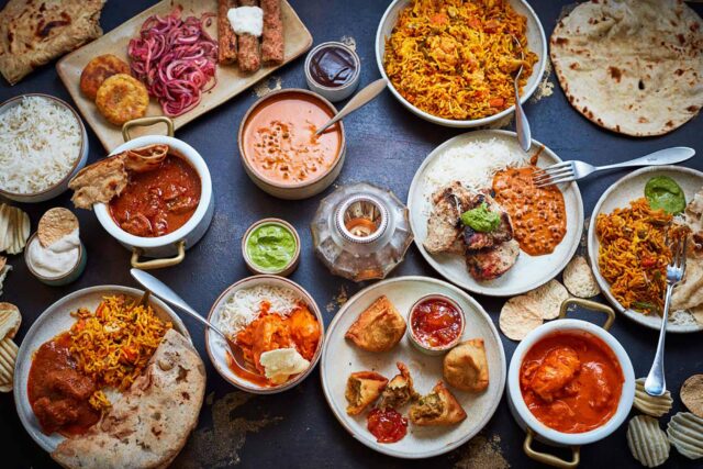 Indian Restaurant Mayfair Takeaway Menu Starters Mains Cocktails