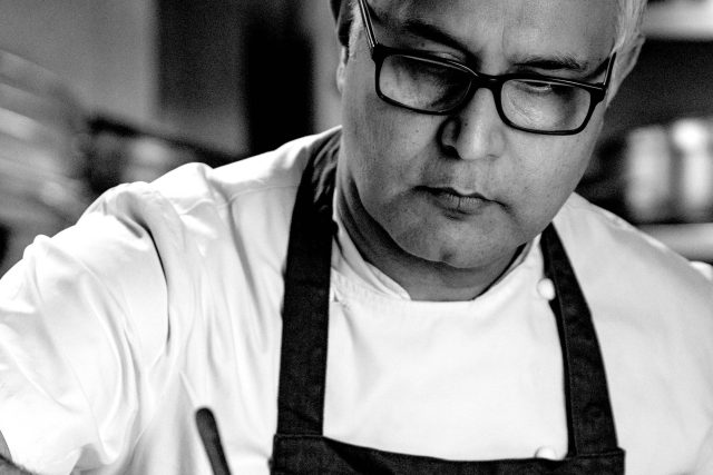 Indian restaurant in London's Mayfair Michelin-starred Four-Hands dinner series, with chef Atul Kochhar & Simon Hulstone at Kanishka.