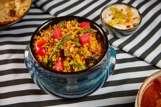 Indian Restaurant Mayfair Vegetarian Meal Kit by Atul Kochhar, showcasing a modern contemporary approach to Pan-Indian cuisine