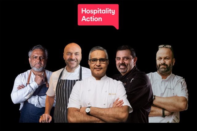 Charity Dinner at Best Indian Restaurant in London's Mayfair Atul Kochhar, Cyrus Todiwala, Charlie Hodson, Vivek Singh, Simon Rimmer