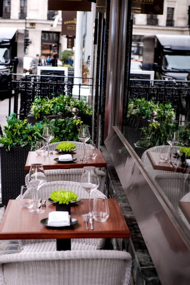 Modern, ambient booth seating options perfect for smaller group dining in Mayfair.