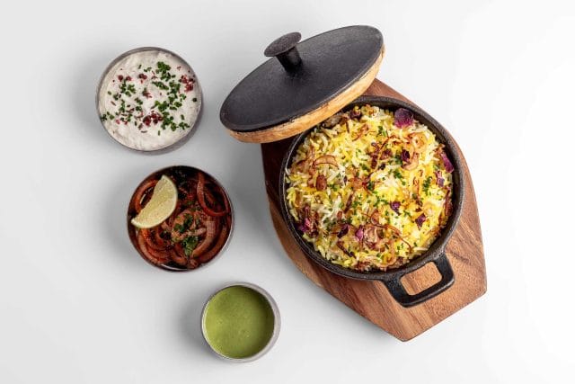 Indian takeaway order online Atul Kochhar at Mayfair restaurant