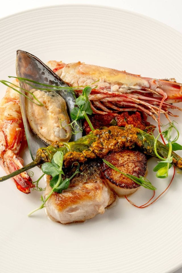 Premium seafood creation showcasing innovative Indian flavours at Kanishka.