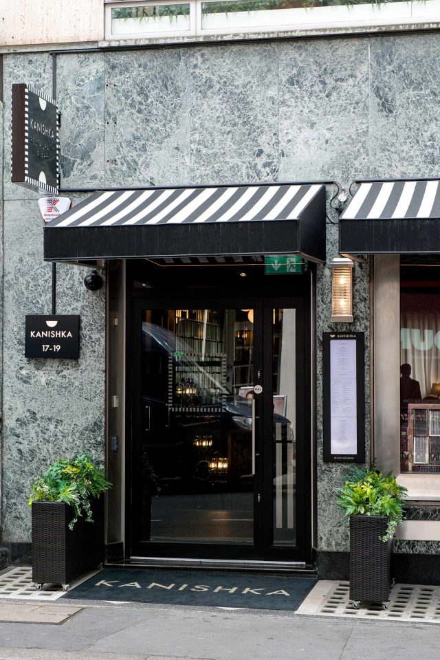 Aji Akokomi at Kanishka Restaurant in Mayfair Indian restaurant Mayfair London Michelin starred four hands experiences dinner series